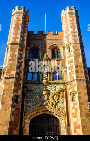 Image de la grande porte de St John's College de Cambridge Banque D'Images