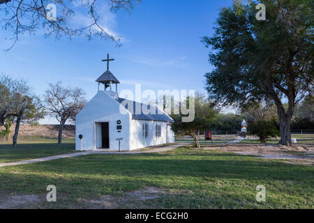 Historique La Chapelle de la Lomita près de Mission, Texas, USA. Banque D'Images