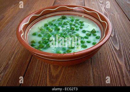 Les haricots vert Fozelek - type de Hongrois épais Ragoût aux légumes, plats maison Banque D'Images