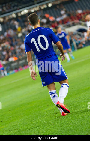 ISTANBUL - août 08, 2014 joueur de Chelsea : Eden Hazard en Soma Tournoi de charité au stade Sukru Saracoglu. Banque D'Images