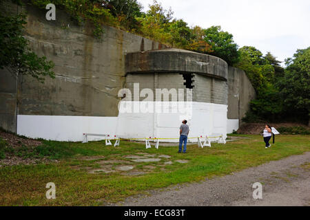 Camp Hero State Park à Montauk long island NY Banque D'Images