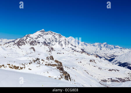 Vues autour de l'Espace Killy Banque D'Images