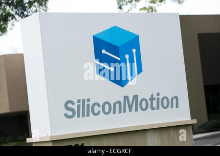 Un immeuble de bureaux occupé par Silicon Motion. Banque D'Images