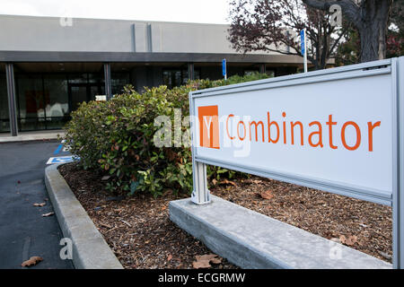 Le siège social de l'incubateur de start-up Y Combinator. Banque D'Images