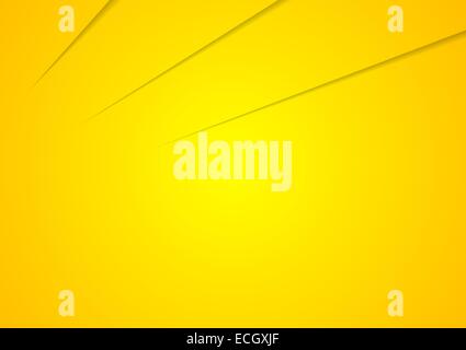 L'entreprise art fond jaune vif. Conception vectorielle Banque D'Images