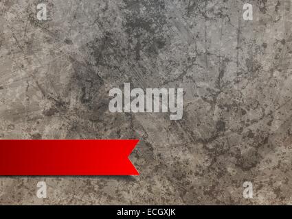 Sur l'étiquette rouge grunge background. Conception vectorielle Banque D'Images