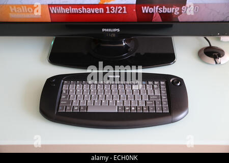 Télécommande du téléviseur de marque Philips clavier Banque D'Images