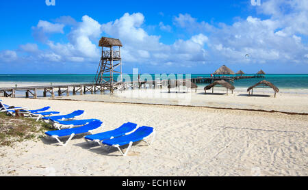 Plage de l'hôtel Melia Cayo Guillermo. Banque D'Images