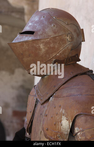 L'armure de chevalier au château de Runkelstein Banque D'Images