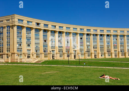 Antigone d'habitation, 1979-1983, par Ricard Bofill, Montpellier, Hérault, Languedoc-Roussillon, France, Europe Banque D'Images