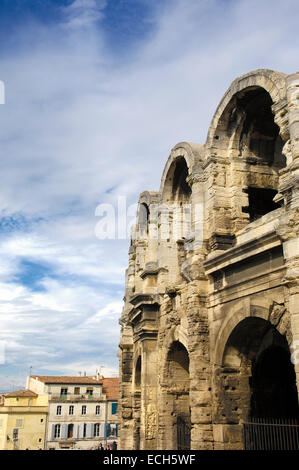 Amphithéâtre romain, les Arènes, Arles, Bouches du Rhone, Provence, France, Europe Banque D'Images