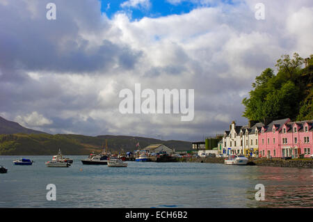 L'île de Skye, Portree, région des Highlands, Ecosse, Royaume-Uni, Europe Banque D'Images