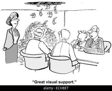 'Grande' support visuel. Illustration de Vecteur