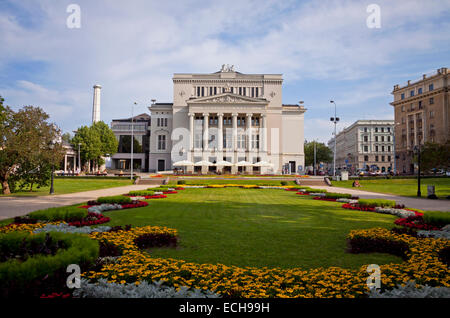 Théâtre de l'Opéra National de Lettonie à Riga, Lettonie Banque D'Images