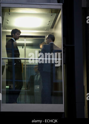 Berlin, Allemagne. 15 Décembre, 2014. Déclaration du ministre allemand de la justice Heiko Maas sur le sujet 'Pegida» au Ministère fédéral de la justice le 15 décembre 2014 à Berlin, Allemagne. / Photo : Heiko Maas (SPD), Ministre allemand de la Justice. Credit : Reynaldo Chaib Paganelli/Alamy Live News Banque D'Images