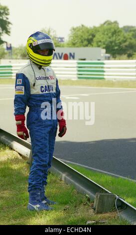 Cristiano da Matta championnat britannique de Formule 3 jour d'essai 1995, 23 juin 1995 Oulton Park. Banque D'Images