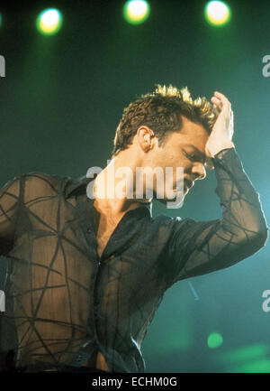 Le chanteur Portoricain Ricky Martin en 1999. Photo Jeffrey Mayer Banque D'Images
