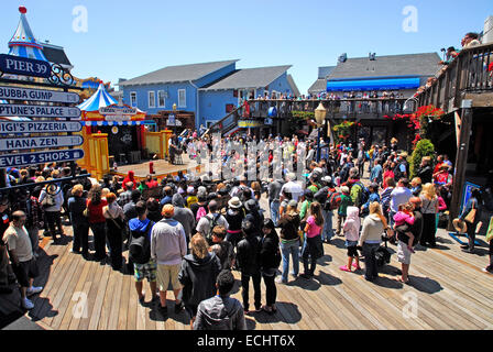 Montrer sur Pier 39, San Francisco, Californie Banque D'Images