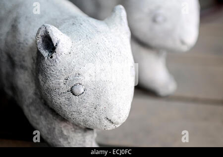 Wombat béton Jardin ornements Banque D'Images