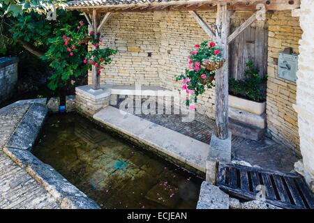 En France, deux Sevres, Saint Georges de Rex, les doseurs Panification lavoir Banque D'Images