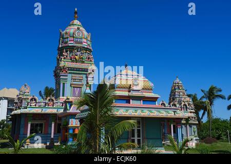 La France, l'île de la Réunion (département français d'outre-mer), Saint Pierre, la ravine Blanche, Narassingua Perournal temple tamoul Banque D'Images
