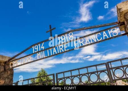 République de Macédoine, Skopje, le cimetière français, construit en 1923 et compte plus de 6200 tombes de soldats français de l'Est avant de la guerre de 1914-1918 Banque D'Images