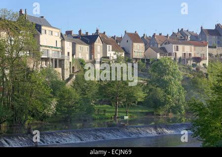 France, Creuse, La Celle Dunoise, vallée de la Creuse Banque D'Images