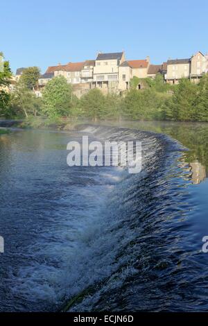 France, Creuse, La Celle Dunoise, vallée de la Creuse Banque D'Images