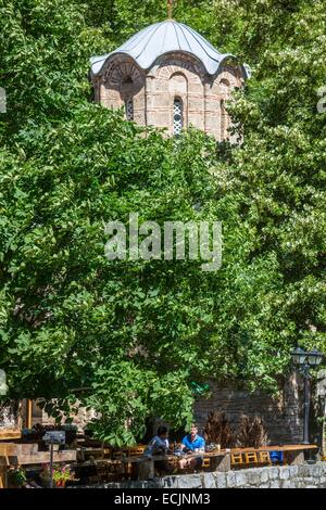 République de Macédoine, Saraï, le lac et le canyon de Matka, alimenté par la rivière Treska Banque D'Images
