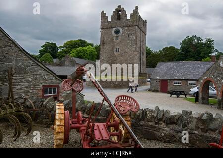 Royaume-uni, Irlande du Nord, County Down, Strangford, la couvaison château du 18ème siècle Ward dans le comté de Down peuvent vous sembler familières comme Winterfell, surplombant Strangford Lough, c'est la maison de Ned Stark où le roi Robert a accueilli à son arrivée, Banque D'Images