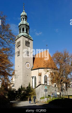 Autriche, Salzbourg, le centre historique classé au Patrimoine Mondial de l'UNESCO, l'église Mulln Banque D'Images
