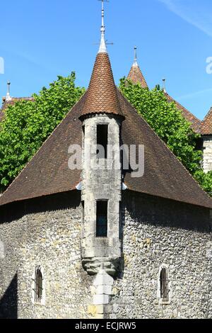 France, Haute Savoie, Annecy, Palais de l'Isle Banque D'Images