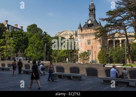 France, Haute Garonne, Toulouse, Charles de Gaulle et la Tour de Capitol Banque D'Images