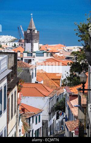 Le Portugal, l'île de Madère, Funchal, la cathédrale Sé de Nossa Senhora da Assuncao Banque D'Images