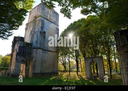 France, Meuse, Verdun, la citadelle, la vieille tour de Saint Vanne c'est un vestige de l'abbaye Banque D'Images