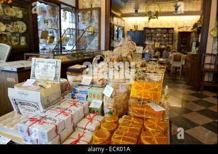 France, Meurthe et Moselle, Nancy, confiseries de chocolat au Duche de Lorraine Lefevre Lemoine Banque D'Images