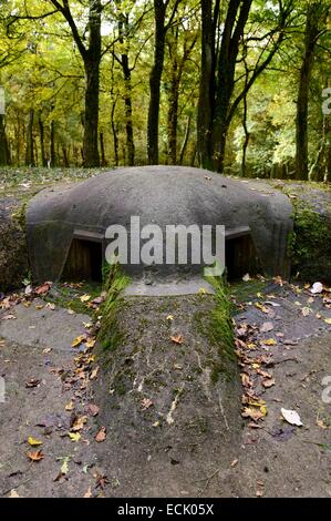 La France, la Meuse, la région de Douaumont, bataille de Verdun, le Fort de Souville, la casemate Pamard Banque D'Images