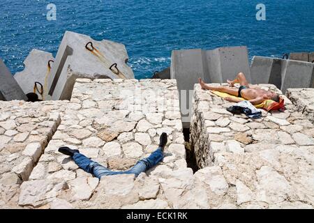 France, Alpes Maritimes, Nice , port Banque D'Images