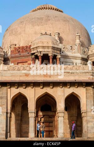 L'Inde, New Delhi, Lodi Gardens, tombeau de Mohammed Shah du milieu du 15ème siècle Banque D'Images