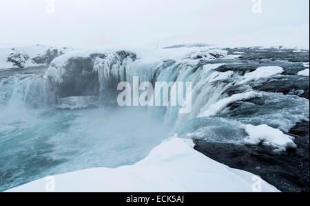 L'Islande, Nordurland Eystra Godafoss, région chute près de 73320 Banque D'Images