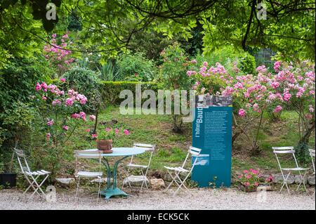 La France, l'Eure Giverny, l'ancien hôtel Baudy, 81, rue Claude Monet musée restaurant, est un lieu historique, fréquenté par des artistes à l'époque de Monnet Banque D'Images