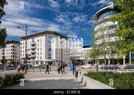 France, Rhône, Lyon, district de Vaise, rue de Saint-Cyr Banque D'Images