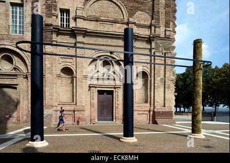L'Italie, région du Piémont, ville de Turin, le Château de Rivoli, Musée d'Art Contemporain Banque D'Images