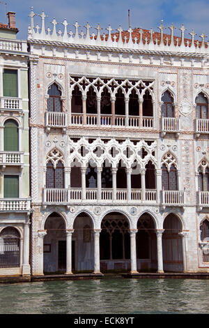 Ca d'Oro Palace Grand Canal Venise Italie Banque D'Images