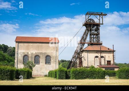 France, Moselle, Petite Rosselle, Carreau Wendel Musée, la mine, propose une visite de la mine souterraine Banque D'Images