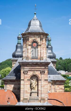 France, Moselle, Saint-Avold, 11e siècle église Saint-Nabor, vestige de l'ancien prieuré bénédictin Banque D'Images