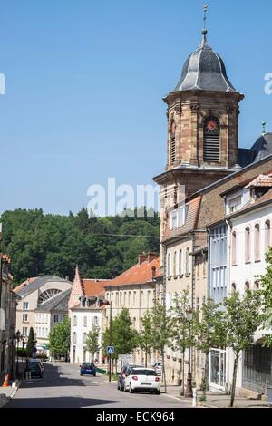 France, Moselle, Saint-Avold, 11e siècle église Saint-Nabor, vestige de l'ancien prieuré bénédictin Banque D'Images