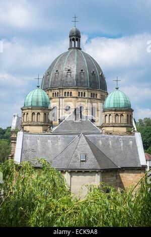 France, Moselle, Saint-Avold, Notre-Dame-de-Bon-Secours basilique, de style néo-roman Banque D'Images