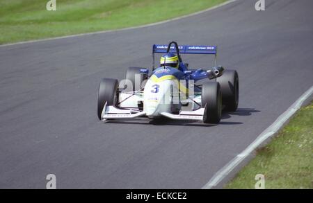 Cristiano da Matta British Formula 3 1995, l'analyse à Oulton Park 23 juin 1995. Banque D'Images