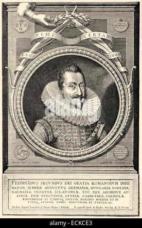 Ferdinand II, 1578 - 1637, l'Empereur Germanique, roi de Bohême et de Hongrie, maison de Habsbourg, Ferdinand II. , 1578 - 1637, Kais Banque D'Images